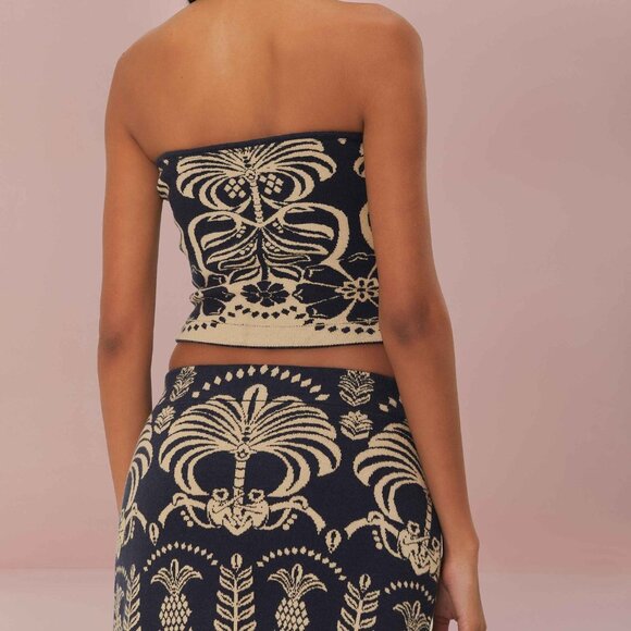 NWT - Farm Rio Ainika Tropical set (tube top and midi skirt) - size XS - Picture 7 of 8